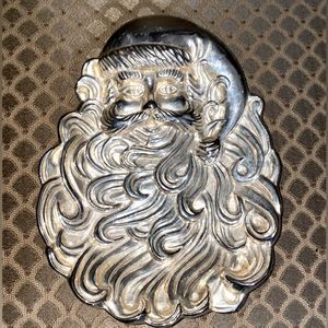 Vintage Santa international silver platter